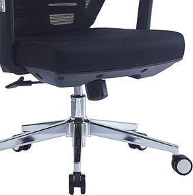 Καρέκλα γραφείου διευθυντή Commend pakoworld ύφασμα mesh μαύρο