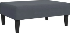 vidaXL Υποπόδιο Σκούρο Γκρι 77x55x31 εκ. Βελούδινο