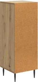 vidaXL Πλαϊνό γραφείο Artisan Δρυς 33 x 34,5 x 89,5 εκ
