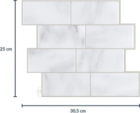 Αυτοκόλλητο Πλακάκι 3D (30.5x25) L-C Metro Marble 1770132