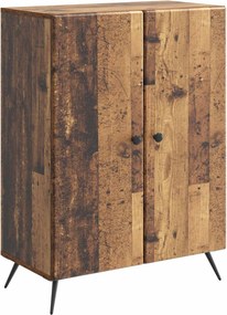 vidaXL Πλαϊνό γραφείο Παλαιωμένο ξύλο 66 x 34,5 x 90 εκ