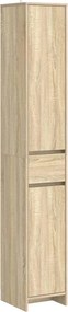 vidaXL Ντουλάπι Μπάνιου Sonoma Δρυς 30 x 33 x 190 εκ.