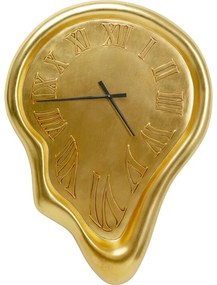 Ρολόι Τοίχου Drop Χρυσό 92x127εκ. 91.5x44691x126.5εκ - Χρυσό