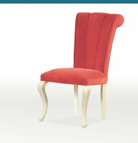 Ξύλινη καρέκλα Willy κόκκινο-εκρου 100x52x52x44,5cm, FAN1234