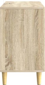 vidaXL Πλαϊνό γραφείο Sonoma Δρυς 89 x 34,5 x 60 εκ.