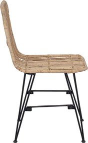 vidaXL Καρέκλα τραπεζαρίας 2 pcs Φυσικό 41 x 55 x 85 εκ.