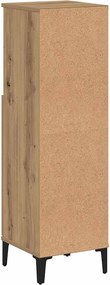 vidaXL Ντουλάπι μπάνιου Δρυς τεχνίτης 30x30x100 cm Κατασκευασμένο ξύλο