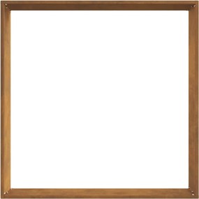 vidaXL Περίγραμμα γκαζόν Σκ rusty 60 x 60 x 13 εκ