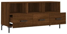 vidaXL Έπιπλο Τηλεόρασης Καφέ Δρυς 102 x 36 x 50 εκ. από Επεξεργ. Ξύλο