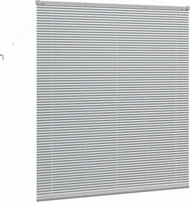 vidaXL Βενετσιάνικες Ρόδες Ασημί 175 x 160 εκ Αλουμίνιο