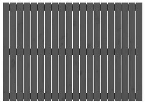 vidaXL Κεφαλάρι Τοίχου Γκρι 127,5x3x90 εκ. από Μασίφ Ξύλο Πεύκου