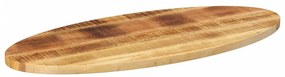 vidaXL Επιφάνεια Τραπεζιού Οβάλ 100x40x2,5 εκ. Μασίφ Ξύλο Μάνγκο