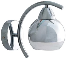 Φωτιστικό Τοίχου Style TNK81444CR1W Chrome Metal, Glass