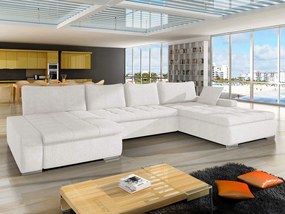 Γωνιακός καναπές Caro-Λευκό