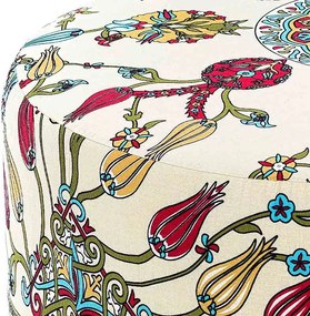 Σκαμπώ Rimini Megapap υφασμάτινο πολύχρωμο 65x65x40εκ.