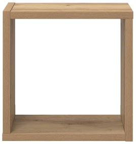 vidaXL Ράφια Τοίχου με ράφι 2 pcs artisan δρυς 26 x 15 x 26 cm