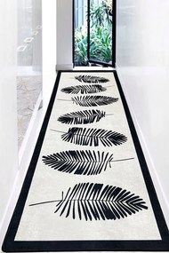 Χαλί Hoja 908CHL3426 Cream-Black Conceptum Hypnose 80X150cm