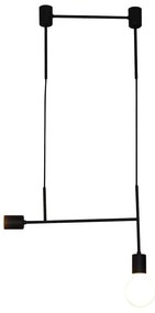Φωτιστικό Οροφής Κρεμαστό Led HL-3526-2 77-3815 Megan Black Homelighting Metal