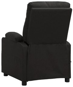 vidaXL Πολυθρόνα Μασάζ Ηλεκτρική Μαύρη Υφασμάτινη