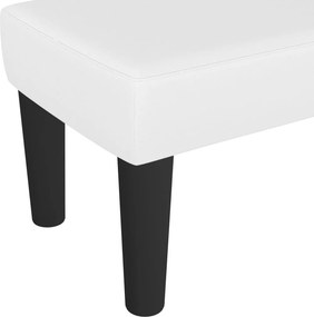 vidaXL Πάγκος Λευκός 70 x 30 x 30 εκ. από Συνθετικό Δέρμα