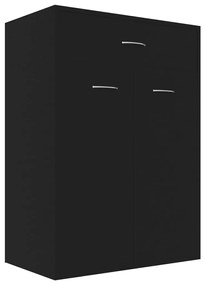 vidaXL Παπουτσοθήκη Μαύρη 60 x 35 x 84 εκ. από Επεξ. Ξύλο