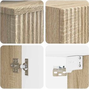 vidaXL Σετ Επίπλων Μπάνιου 2 τμχ. Sonoma Δρυς 33 x 34,5 x 100 εκ