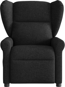 vidaXL Πολυθρόνα Ανακλινόμενη Ηλεκτρική Μαύρη Υφασμάτινη