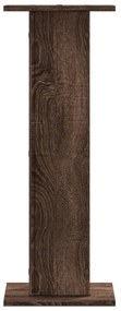 vidaXL Βάσεις Ηχείων 2 Τεμ. Καφέ Δρυς 30x30x80 εκ. Επεξεργασμένο Ξύλο