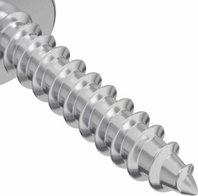 vidaXL Ξυλοβίδες 2 pcs Ασημί M4 x 20 mm Ατσάλι