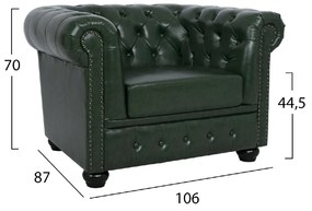 ΠΟΛΥΘΡΟΝΑ T.CHESTERFIELD POLINA HM3011.08 PU ΚΥΠΑΡΙΣΣΙ 106x87x70Y εκ.