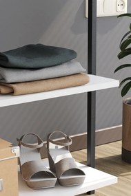 Stewehome Επιδαπέδιος μεταλλικός κρεμάστρας ρούχων με ράφι μοντέρνου στιλ