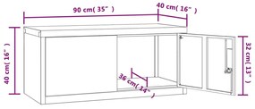 Αρχειοθήκη Αν. Γκρι 90 x 40 x 220 εκ. Ατσάλινη - Γκρι