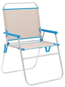 πτυσσόμενη καρέκλα Marbueno Μπλε Μπεζ 52 x 80 x 56 cm