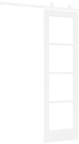 vidaXL Συρόμενη Πόρτα Λευκό 61 x 198.5 εκ. Ξύλο και μέταλλο
