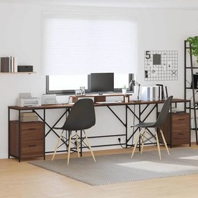 vidaXL Γραφείο Καφέ δρυς 182 x 101 x 87.5 εκ Επεξεργασμένο ξύλο