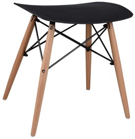 ΣΚΑΜΠΩ ΞΥΛΙΝΑ ΠΟΔΙΑ ΤΟΝΙΑ HM0109.02 ΜΑΥΡΟ 47x34.5x46.5 εκ.