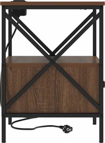 vidaXL Κομοδίνο Καφέ δρυς 41,5 x 40,5 x 55 εκ. Επεξεργασμένο ξύλο