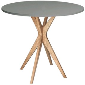 Τραπέζι Jubi JUBITLRO6 Φ90x73cm Natural-Concrete Mdf, Wood