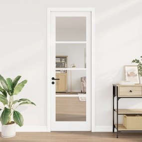 vidaXL Εσωτερική Πόρτα με Γυαλί "ORKDAL" Λευκή 78x232x4 εκ.