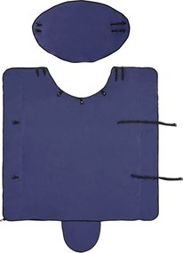 vidaXL Σαμάρι Ίππου Σκούρο μπλε 145 cm Πολυεστέρας