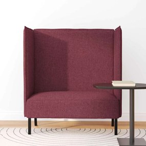 vidaXL Καναπές Υψηλής Πλάτης 101cm Μπορντό ύφασμα