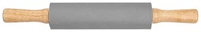 Πλάστης Ξύλινος Με Αντικολλητική Επιφάνεια 01-11659 38cm Grey-Natural Estia Ξύλο