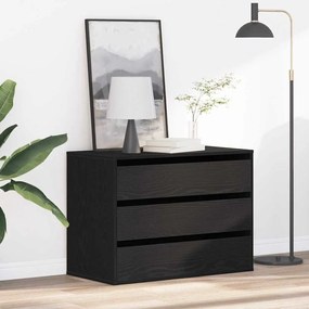 vidaXL Γωνιακό Κουτί Συρταριών Μαύρη Δρυς 80x41x58 εκ Επεξεργασμένο Ξύλο