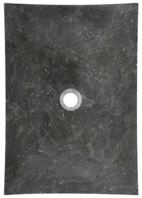 Νιπτήρας Μαύρος 50 x 35 x 12 εκ. Μαρμάρινος - Μαύρο