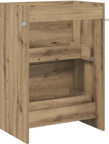vidaXL Ντουλάπι Κάτω από τον Νιπτήρα Artisan Δρυς 56 x 37,5 x 81 εκ