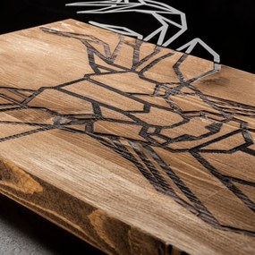 Decorative Wooden Wall Accessory Deer Black
Walnut