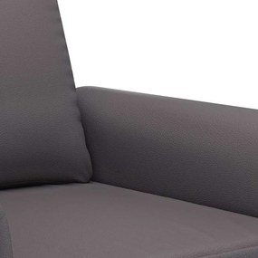vidaXL Πολυθρόνα Γκρι 60 εκ. Συνθετικό δέρμα