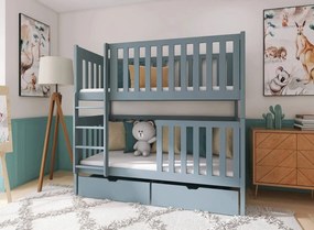 DAWID 80x160 grey bunk bed Lano Furniture