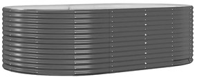 vidaXL Ζαρντινιέρα Ανθρακί 212x140x68εκ Γαλβανισμένος χάλυβας