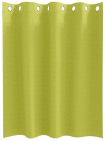 vidaXL Κουρτίνες με κουρτίνες 2 pcs Λαχανί 140x140cm Πολυεστέρας